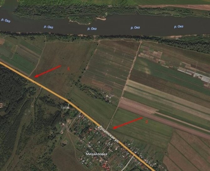 Подъезд к реке Оке в серпуховском районе